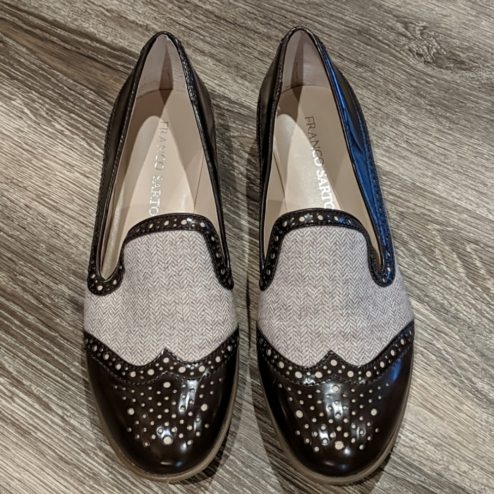 Franco Sarto Trolley Tweed Flats